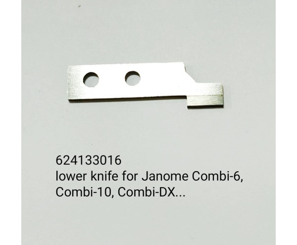 624133016 lower knife for Janome combi-6, combi-10,combi-DX