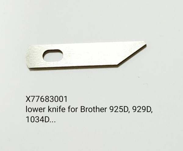 X77683001 lower knife for brother Lower knife for Brother 1034D, 1034DAV, 1134D